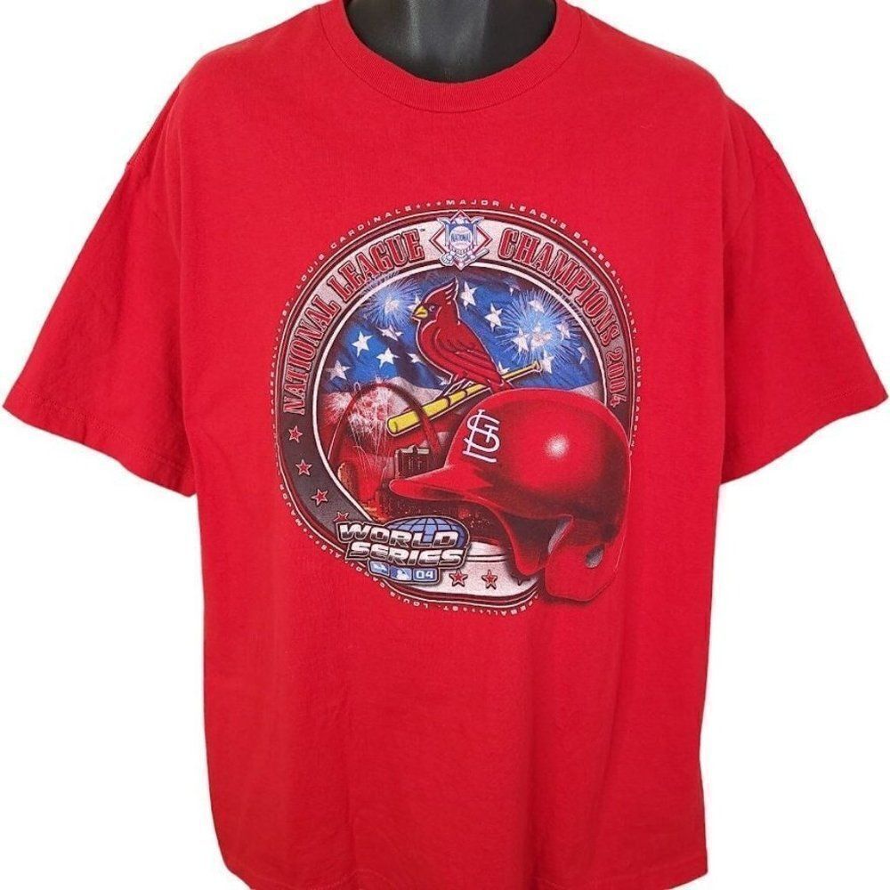 St Louis Cardinals T Shirt Vintage Y2K World Series Champions MLB Baseball Mens